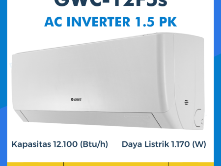 AC GREE F5 FAST COOLING 1 1/2 PK