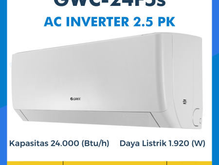 AC GREE F5 FAST COOLING 2 1/2 PK