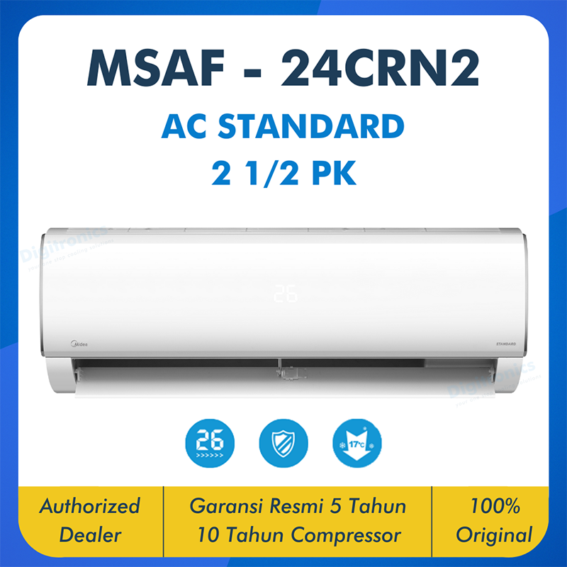 AC Midea Standard MSAF Low Watt 2 1/2 PK