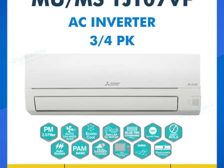 AC Mitsubishi Inverter JT Series 3/4 PK